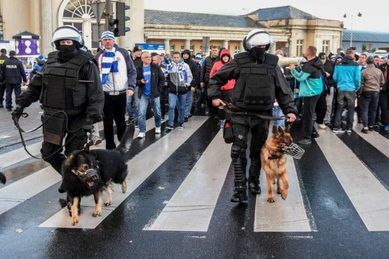 W Poznaniu dalej kibice gości będą szli przez miasto