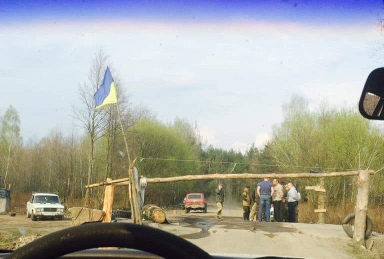 Ukraińska policja o postawieniu przez kopaczy bursztynu „szlabanu granicznego”