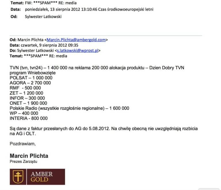 Dlaczego TVN i Polsat milczą w sprawie Amber Gold?