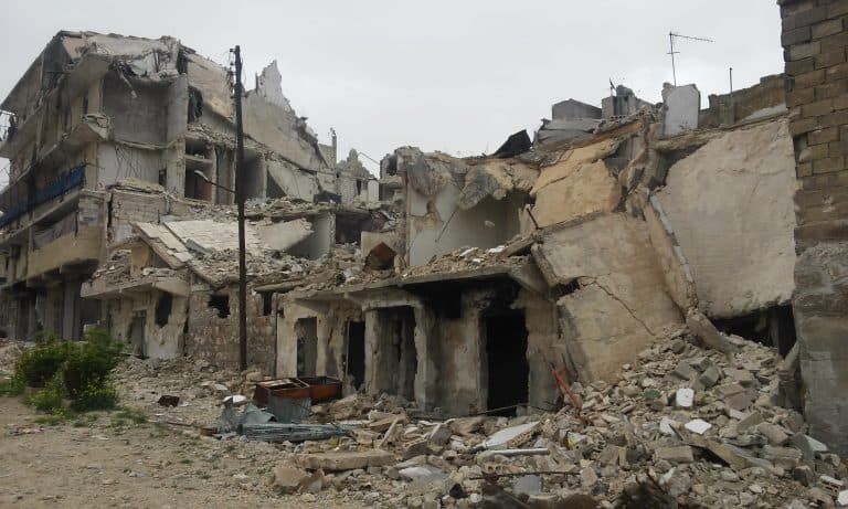 Najpopularniejsze graffiti we wschodniej części Aleppo?