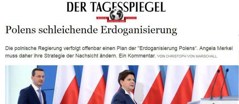 „Tagesspiegel” wzywa Merkel i Junckera do obalenia polskiego rządu