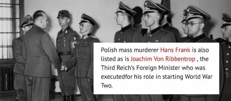 „Daily Mirror” nazywa nazistę Hansa Franka „polskim masowym mordercą”