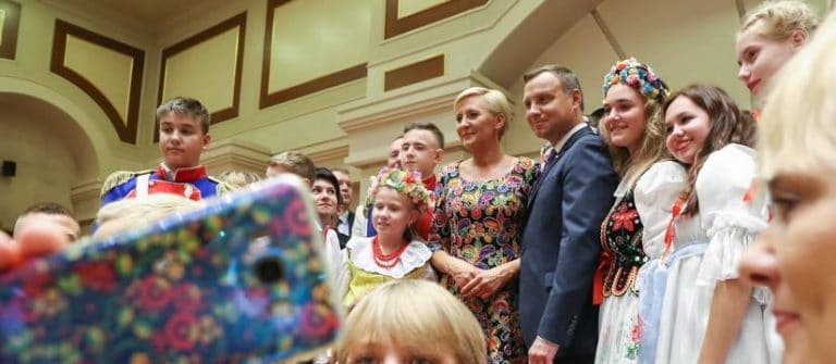 Prezydent Duda spotkał się w Kazachstanie z miejscowymi Polakami
