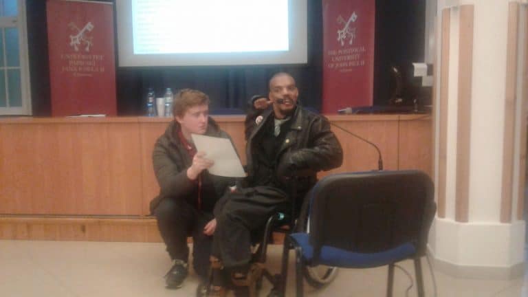 Doktor Bawer Aondo-Akaa na konferencji „Chesterton a ulepszanie ludzkości”