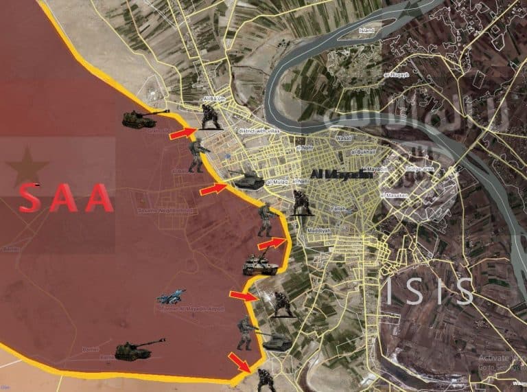 Jednostki syryjskie i rosyjskie szturmują stolicę ISIS
