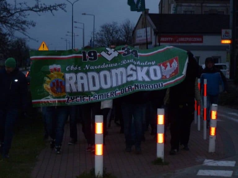 W Radomsku odbył się zorganizowany przez ONR marsz przeciwko zatrudnianiu w Polsce Ukraińców