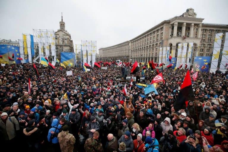 W Kijowie zakończyła się manifestacja, której uczestnicy domagali się impeachmentu