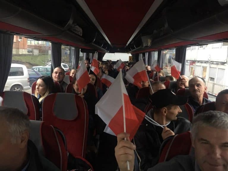 Protest w obronie przemysłu futrzarskiego
