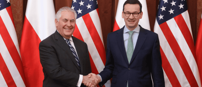 Zakończyło się spotkanie premiera Morawiekciego z sekretarzem stanu USA Rexem Tillersonem