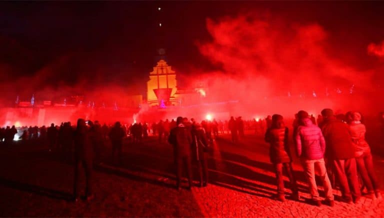 Tzw. „Obywatele RP” próbowali zakłócić patriotyczną pielgrzymkę kibiców na Jasną Górę