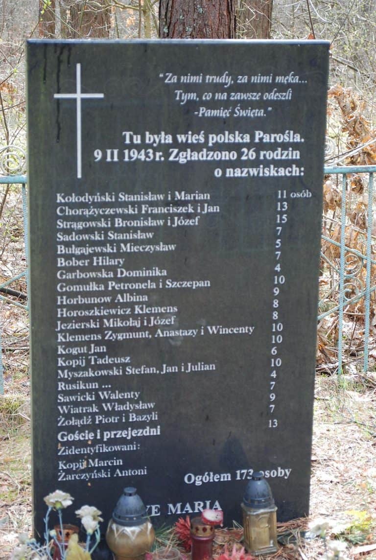 Na Ukrainie upamiętniono polskie ofiary rzezi w Parośli