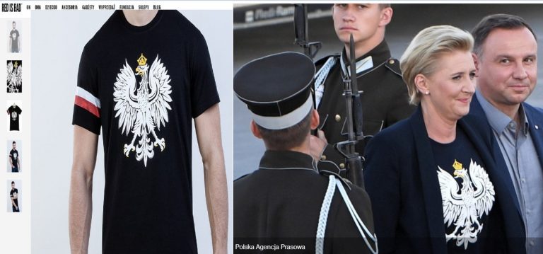 Agata Duda jest krytykowana za… założenie patriotycznej koszulki…