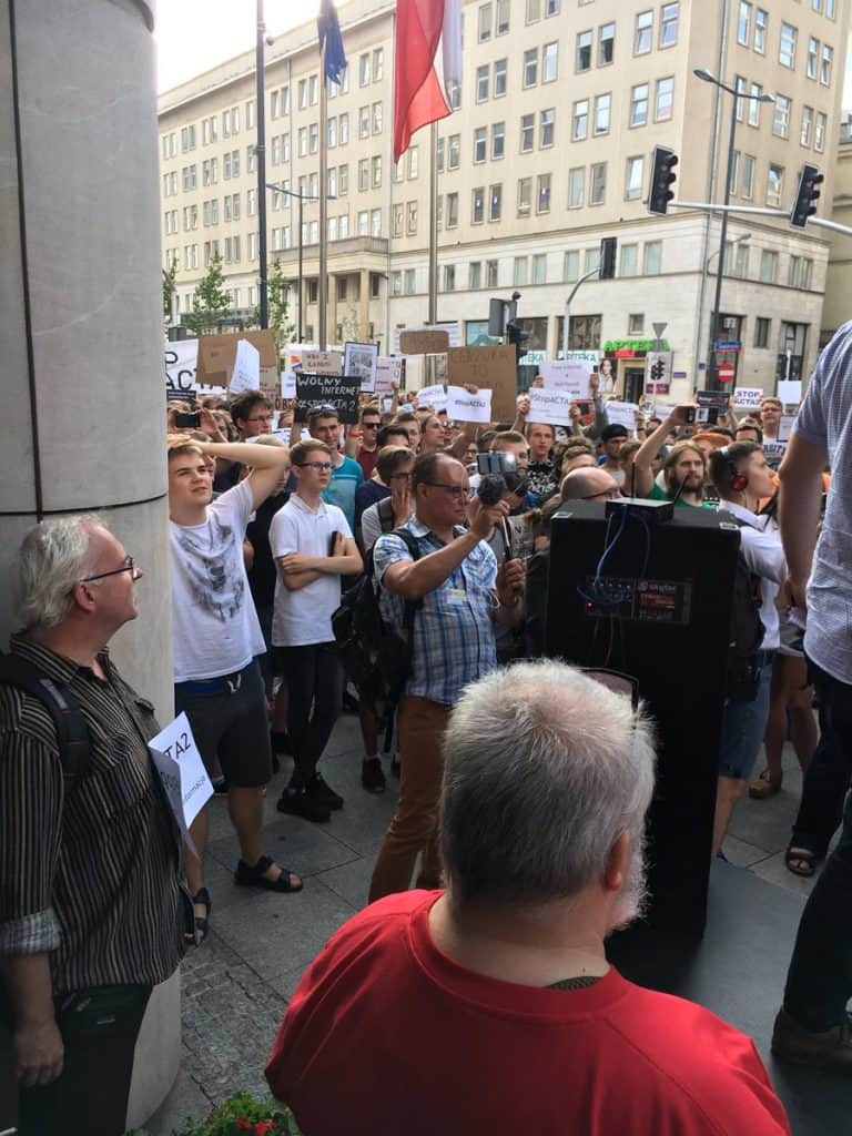 Ogólnopolskie protesty przeciw cenzurze w internecie