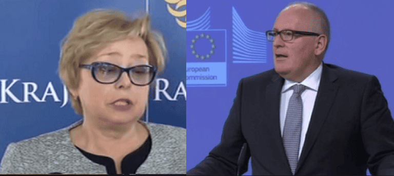 Małgorzata Gersdorf domaga się… postawienia w Polsce pomnika Fransa Timmermansa..