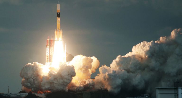 Eksplozja japońskiej rakiety, która miała polecieć w kosmos /film/