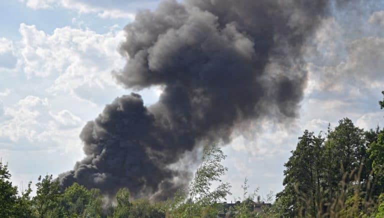 Kolejny pożar składowiska odpadów, tym razem w Kiełczu niedaleko Nowej Soli