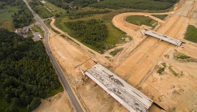 Wiadukty na budowanym odcinku autostrady A1 nie przeszły testów wytrzymałościowych i muszą zostać rozebrane