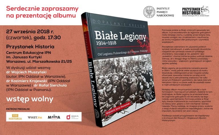 Białe Legiony – Przystanek Historia, 27 września godz. 17.30