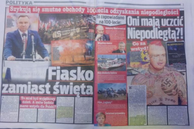 Niemiecki, polskojęzyczny „Fakt” w obrzydliwy sposób uderza w obchody Święta Niepodległości