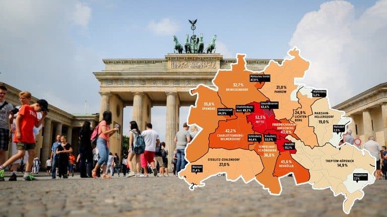 Które dzielnice Berlina są najmniej niemieckie?
