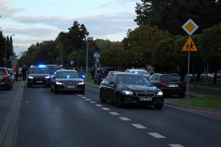 Groźny wypadek na trasie przejazdu kolumny prezydenckiej