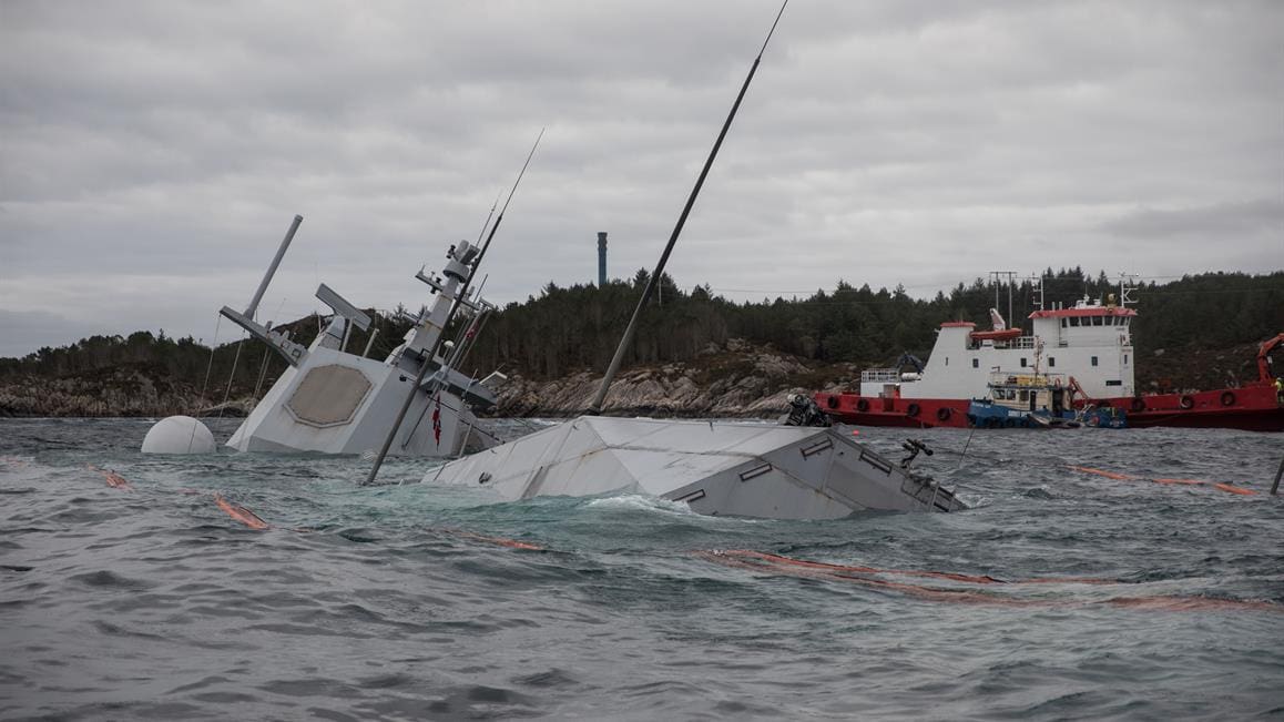 Norweska fregata poszła na dno – nie udało się jej uratować