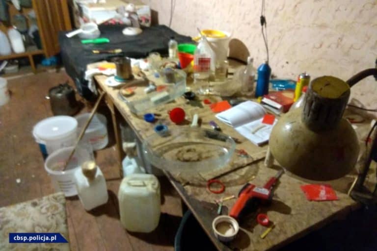 Na Dolnym Śląsku zlikwidowano laboratorium metamfetaminy