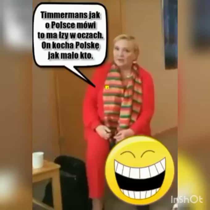 Róża Thun totalnie odleciała: Timmermans ma łzy w oczach jak o Polsce mówi