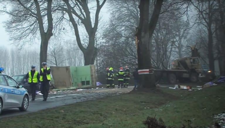 Kolejny wypadek amerykańskiej wojskowej ciężarówki – tym razem pod Piłą