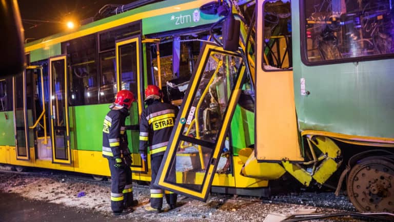 W Poznaniu doszło do zderzenia trzech tramwajów