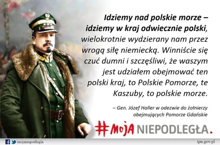 103 lata temu jednostki Wojska Polskiego przystąpiły do przejmowania Pomorza Gdańskiego