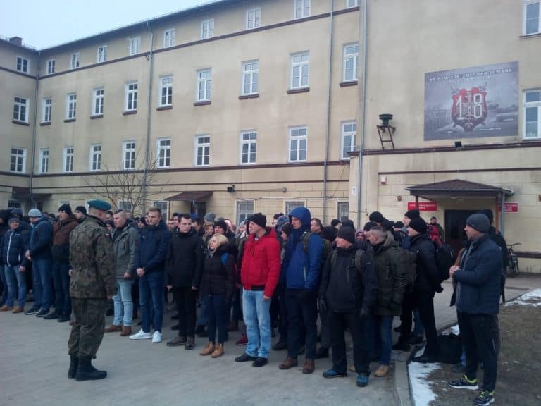Pierwszy dzień kwalifikacji do batalionu sztabowego 18 Dywizji Zmechanizowanej