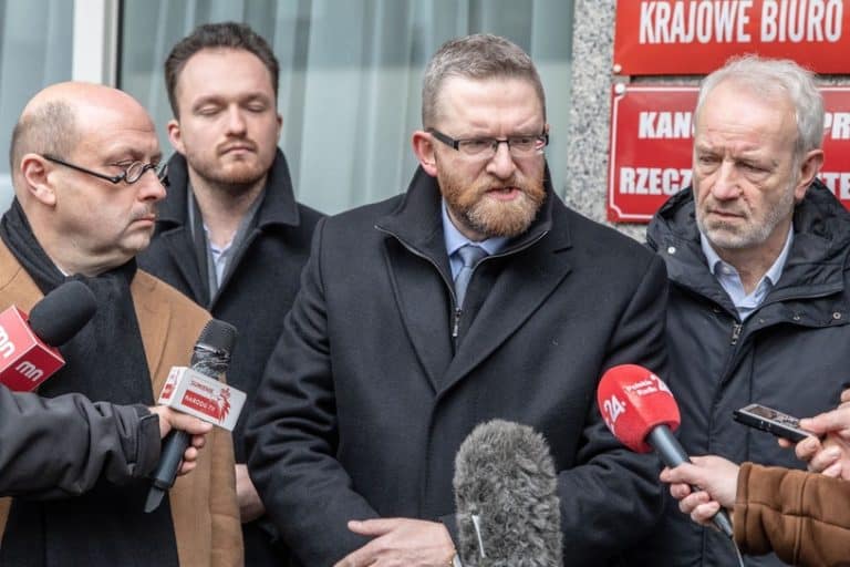 Grzegorz Braun składa zawiadomienie do PKW w sprawie komitetu wyborczego Aleksandry Dulkiewicz