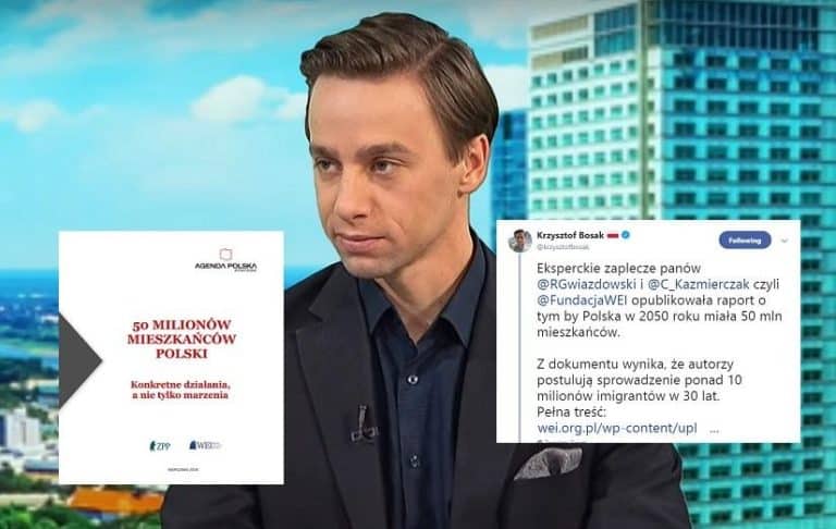 Według Krzysztofa Bosaka zaplecze Roberta Gwiazdowskiego chce ściągnąć do Polski 10 milionów imigrantów