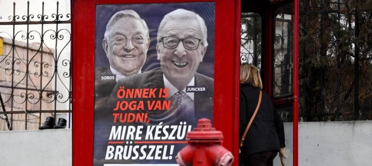 Niemcy chcą pozbyć się Fideszu z Parlamentu Europejskiego za plakat wymierzony w Sorosa i Junckera