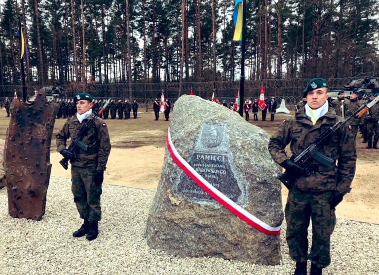 Koło Orzysza odsłonięto pomnik podporucznika Stanisława Grabowskiego ps. „Wiarus”