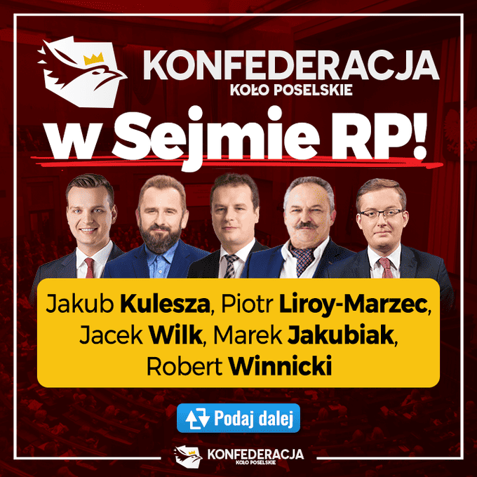 W Sejmie powstało koło poselskie Konfederacja