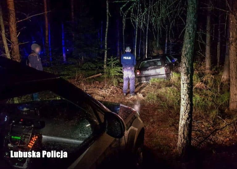 Skuteczny pościg za naćpanym sprawcą kradzieży paliwa w Lubuskiem, padły strzały