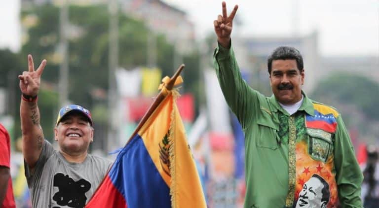 Diego Maradona został ukarany grzywną za słowa o poparciu Maduro