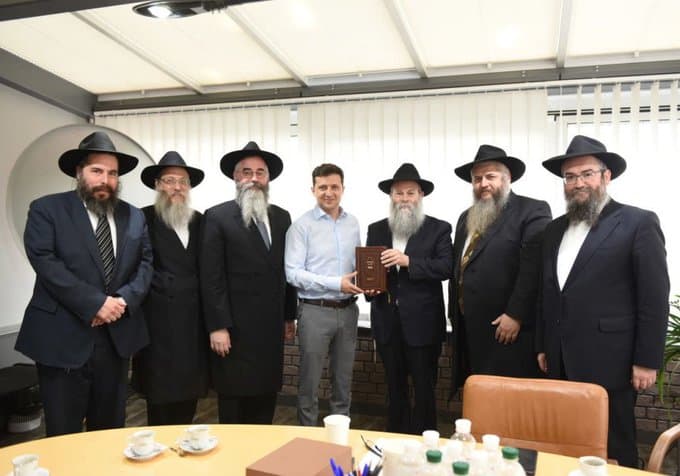 Prezydent-elekt Ukrainy spotkał się z miejscowymi rabinami - Magna Polonia