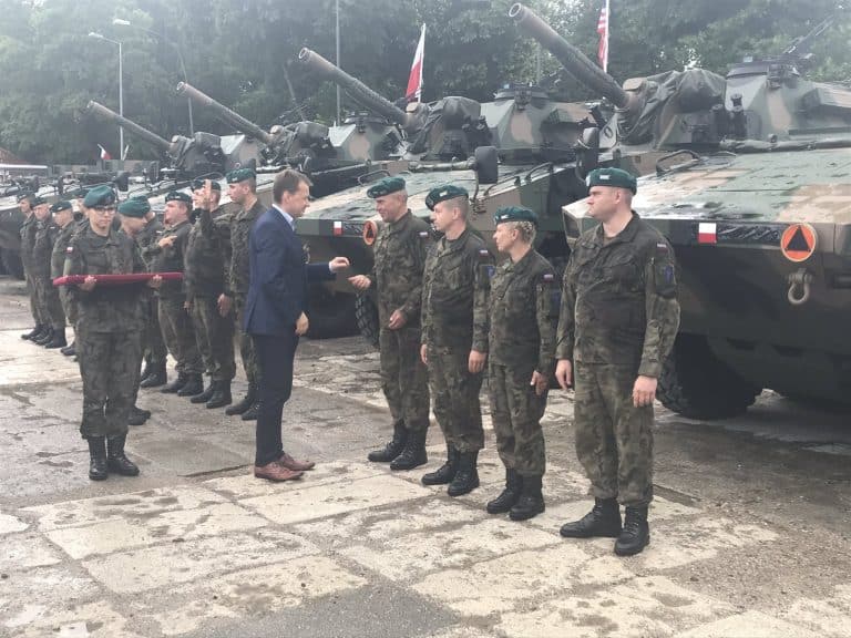 Samobieżne moździerze „Rak” trafiły do 15 Giżyckiej Brygady Zmechanizowanej