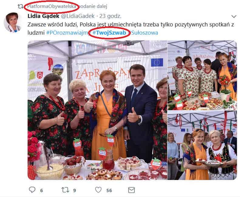#TwojSzwab, czyli Platformy Obywatelskiej strzał w stopę