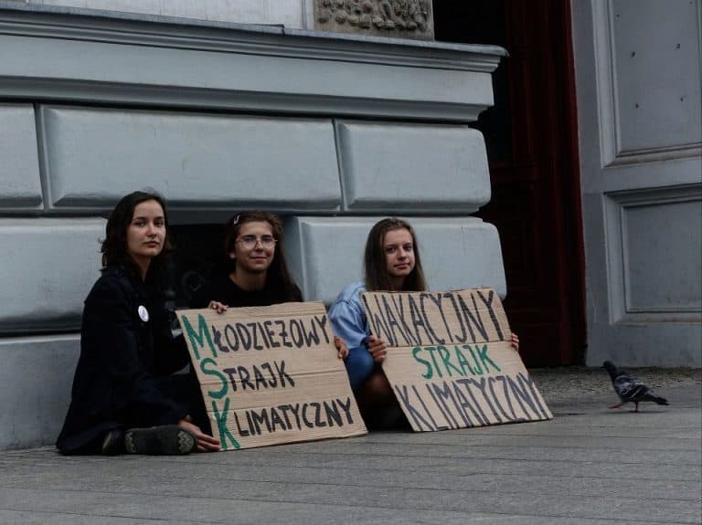 Na strajk klimatyczny w Katowicach przyszły trzy osoby