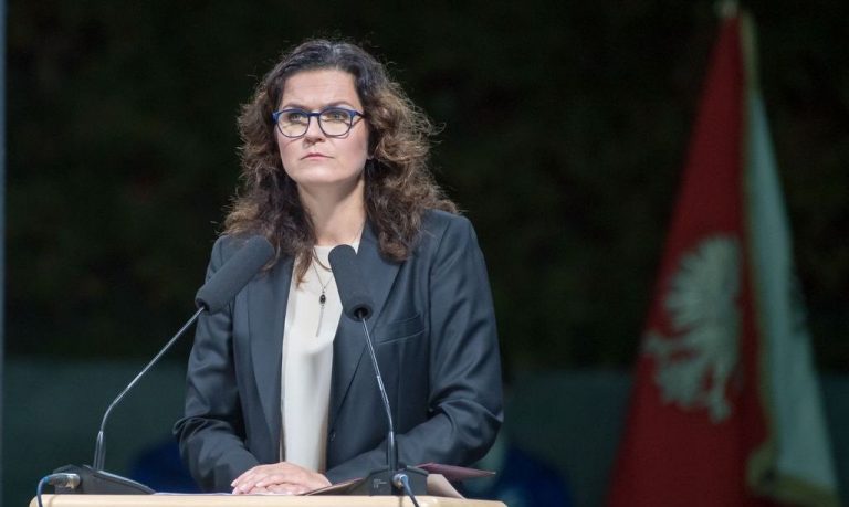 Aleksandra Dulkiewicz nie potrafiła nie wpleść polityki do swojego przemówienia na Westerplatte…