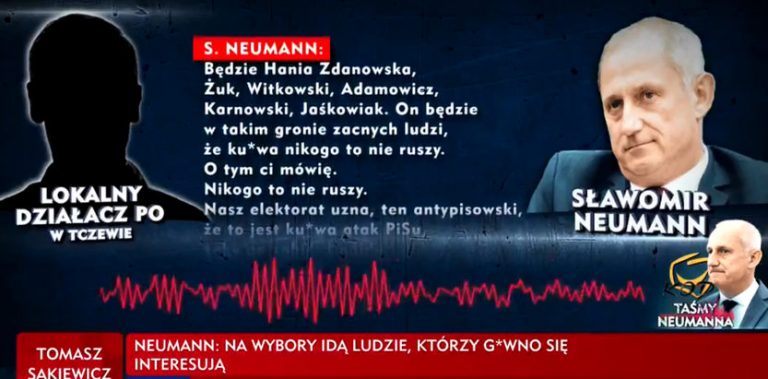 TVP Info ujawnia szokujące taśmy Sławomira Neumanna