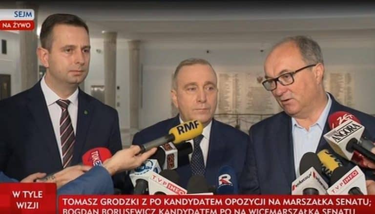 Już wiemy, kto jest kandydatem opozycji na marszałka Senatu
