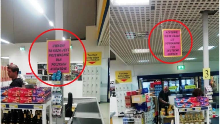 Niemiecka sieć marketów wprowadziła kasy „tylko dla Niemców”