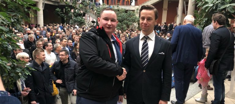 W  Łodzi Bosak przed Braunem i Dziamborem