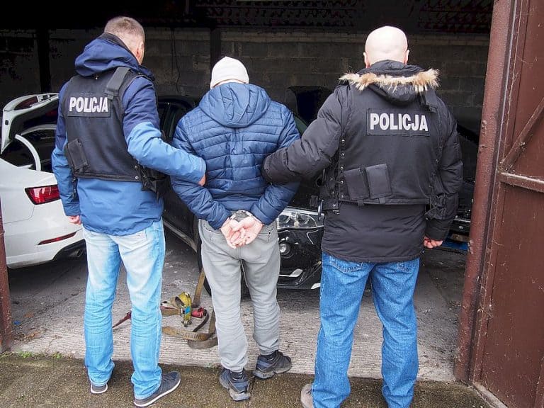 Lubelscy policjanci zlikwidowali pod Warszawą „dziuplę” samochodową