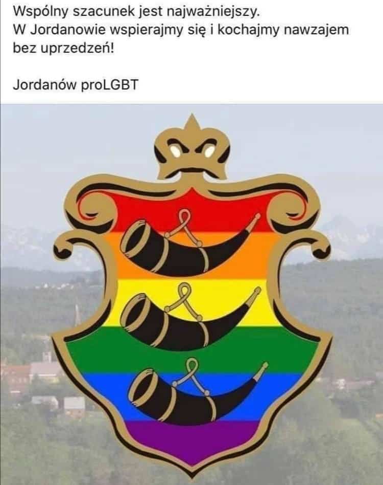 Nastolatek z Janowa wpisał herb swojego miasta w flagę LGBT